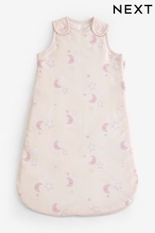 Pink Moon & Stars Baby 100% Cotton 2.5 Tog Sleep Bag (U88275) | ₪ 85 - ₪ 98