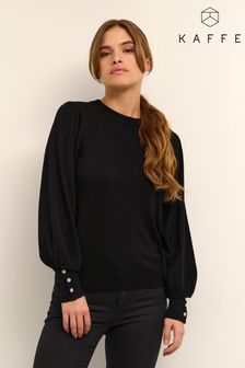 Kaffe Jessa Black Long Sleeve Knit Pullover (U88986) | 74 €