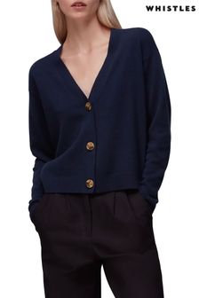 Modrá - Kašmírový sveter Whistles (U89099) | €165