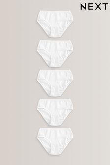 White Lace Briefs 5 Pack (1.5-16yrs) (U89278) | €8 - €13