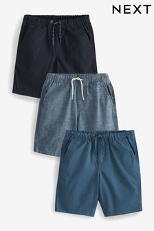 Blue Pull-On Shorts 3 Pack (3-16yrs) (U89391) | R402 - R677