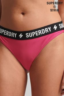 Superdry Pink Code Elastic Bikini Briefs (U89421) | €14