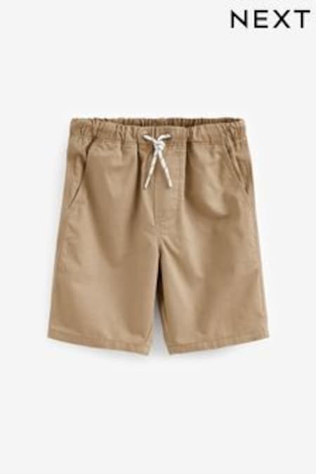Neutral/Tan Pull-On Shorts (3-16yrs) (U89519) | $15 - $26