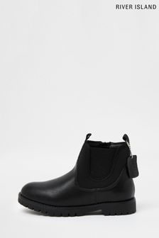 River Island Black Neoprene Chelsea Boots (U89952) | 1,011 UAH