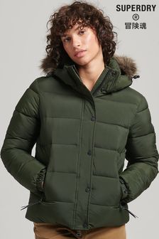 Superdry Green Hooded Mid Layer Short Jacket (U8T459) | €60