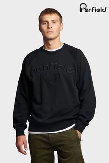 Penfield Black Embroidered Crew Sweatshirt (U90157) | 108 €