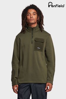 Penfield Green Woven Trim Sweatshirt (U90185) | 168 €