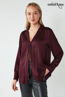 Пурпурный Атлас блузка Ottod'ame (U90447) | €81