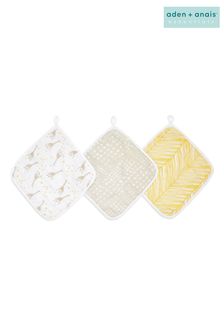 Aden + Anais Grey Essentials Wash Cloth Set 3-Pack (U90570) | €13
