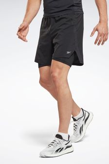 Reebok Black Running Two-In-One Shorts (U91096) | $53