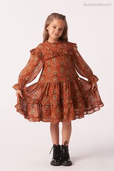 Angel & Rocket Alexis Brown Georgette Print Dress (U91803) | €21.50 - €25