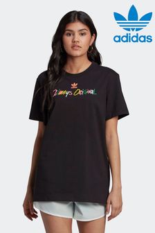 adidas Originals Always Original Grafik-T-Shirt, Schwarz (U92103) | 28 €