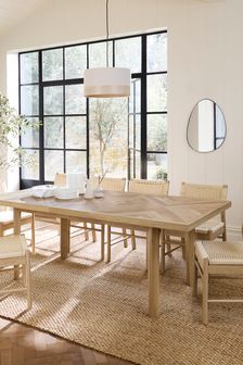 Natural Oak Effect Hayford 6 to 8 Seater Extending Dining Table (U92114) | €675