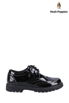 Hush Puppies Senior Sally Patent Black Shoes (U92436) | kr1 040