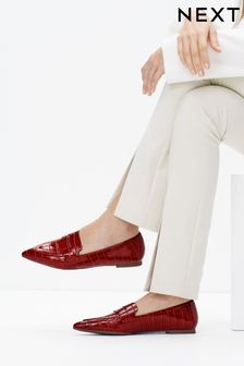 Rot - Forever Comfort® Pointed Toe Loafers (U92543) | 38 €