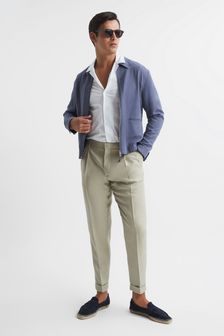 Reiss Soft Sage Slate Tapered Trousers (U92625) | 185 €