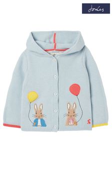 Joules藍色Peter Rabbit Charmford藝術畫連帽開襟毛衣 (U92890) | HK$323