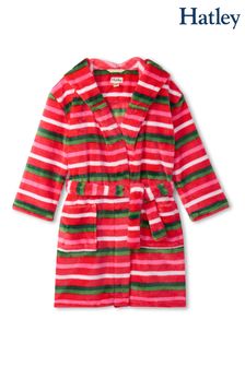 Hatley Red Candy Cane Stripes Fleece Robe (U93000) | €24