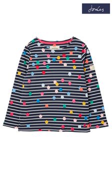 Joules Blue Harbour Long Sleeve Stripe And Printed T-Shirt (U93069) | 23 € - 26 €