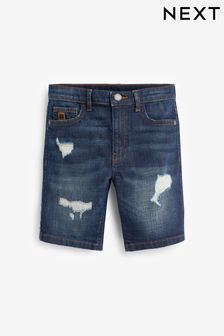 Mid Blue Premium Distressed Denim Shorts (3-16yrs) (U93127) | €11 - €16