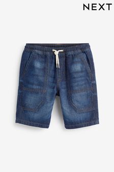 Mid Blue Pull-On Denim Shorts (3-16yrs) (U93135) | €11 - €16