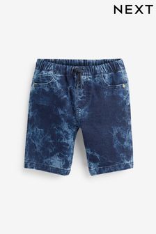 Niebieski - Tie Dye Denim Shorts (3-16 lat) (U93136) | 49 zł - 70 zł