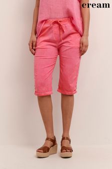 Cream Pink Tulin Slim Knee Length Shorts (U93239) | 60 €