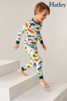 Hatley Cream Dino Park Organic Cotton Pyjama Set (U93332) | 43 €