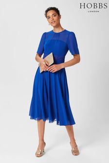 Hobbs Blue Cressida Dress (U93504) | €95
