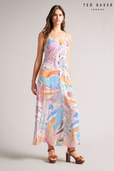 Ted Baker Cream Lizybet V-Neck Strappy Maxi Dress (U94080) | ₪ 908