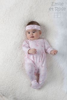 Emile Et Rose All-In-One In Pink All Over Print And Hairband (U94200) | €44