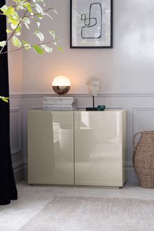 Dark Natural Sloane Glass Collection Luxe Small Sideboard (U94259) | €610
