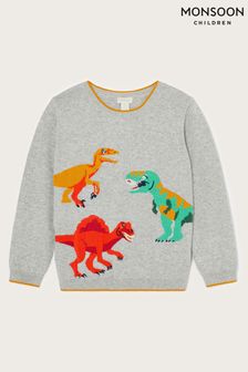 Siv pleten pulover Monsoon Dominic Dinosaur (U 94400) | €26 - €32