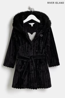 River Island Black Fur Cosy Robe (U94496) | €35