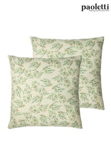 Riva Paoletti 2 Pack Green Hawley Filled Cushions (U94598) | €34