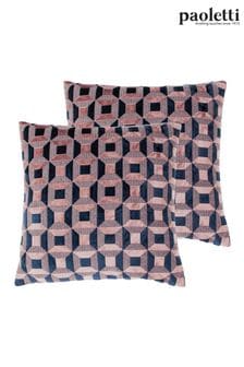 Riva Paoletti 2 Pack Pink Empire Filled Cushions (U94603) | 153 SAR