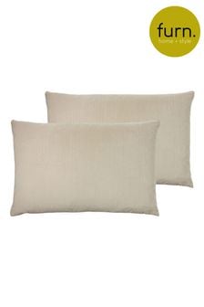furn. 2 Pack Natural Contra Filled Cushions