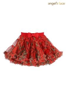 Czerwona spódniczka tutu w szkocką kratę Angel's Face Nancy Baby (U95013) | 118 zł