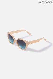 Accessorize Charlie Chunky Cateye Brown Sunglasses (U95133) | OMR8