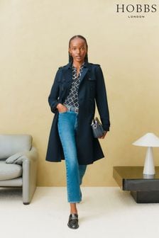 Hobbs Blue Saskia Trench Coat (U95148) | ₪ 1,001