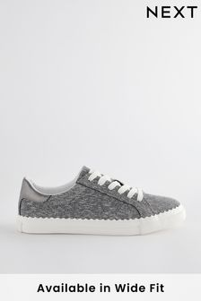Metallic Forever Comfort® Scallop Sole Detail Lace-Up Trainers (U95187) | 52 €