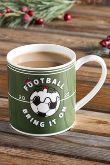 Green Christmas Football Mug (U95274) | 3 €