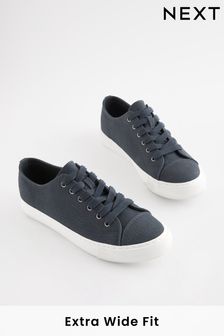Navy Blue Extra Wide Fit Forever Comfort® Baseball Trainers (U95277) | 36 €