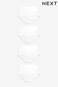 White Full Brief Cotton Rich Knickers 4 Pack (U95408) | 16 €