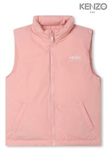 KENZO KIDS Pink Logo Gilet (U95426) | €79 - €83