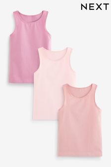 Pink Vests 3 Pack (1.5-16yrs) (U95438) | ￥1,210 - ￥1,560