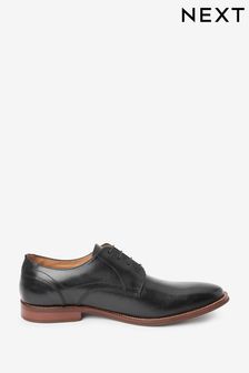 Black Square Derby Shoes (U95468) | 38 €