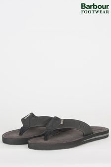 Barbour® Black Toeman Beach Sandals (U95712) | ₪ 174