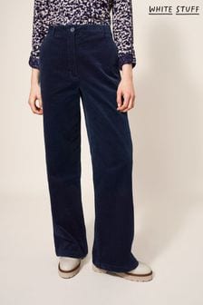 Blau - White Stuff Belle Cord Wide Leg Trousers (U95778) | 100 €
