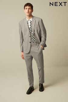Stone Natural Oversized Fit Donegal Suit Jacket (U95876) | €39